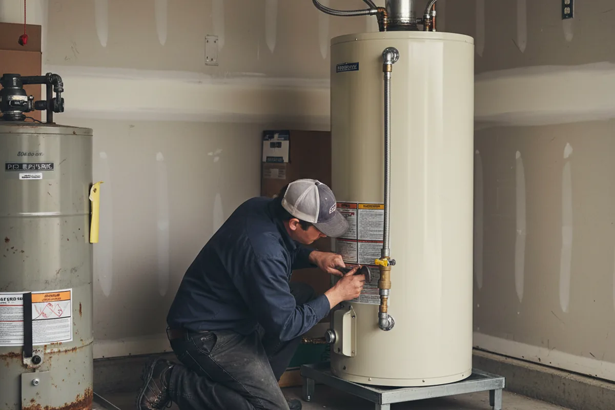 Water heater and shutoff valve replacement in Orange Beach